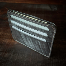 《 小銭 ＆ カード 》ミニマルレザーウォレット（ブライドルレザー）シンプル財布 12枚目の画像