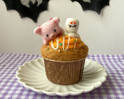 ハロウィンモチーフカップケーキカードセット②