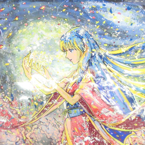 原画「月の魔法(A)」額サイズ48×35㎝ 絵画 息吹 友也 通販