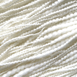 手紡ぎ毛糸〜 双糸 真っ白な糸　50g　Ｎ-3 2枚目の画像