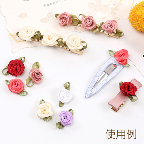 Q1014-3 90個 フラワーパーツ バラ 14×20mm 3X（30ヶ） DIY