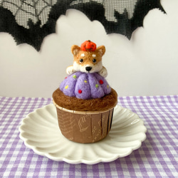 おかしな柴犬のハロウィンカップケーキ 1枚目の画像