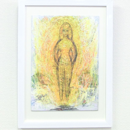 水彩画 原画 行進 透明水彩画 原画 「春爛漫02」額縁付 F4サイズ 風景画 - メルカリ