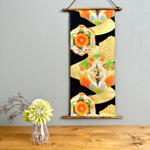 着物リメイク　正絹タペストリー 着物リメイク 正絹タペストリー