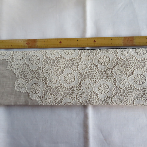 レース半幅帯 刺繍モチーフ レース半幅帯 ＜撫松庵＞ 全4色 日本製
