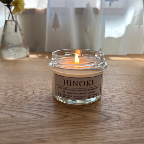 ひのき 濃厚リッチ アロマキャンドル Sサイズ キャンドル・キャンドル