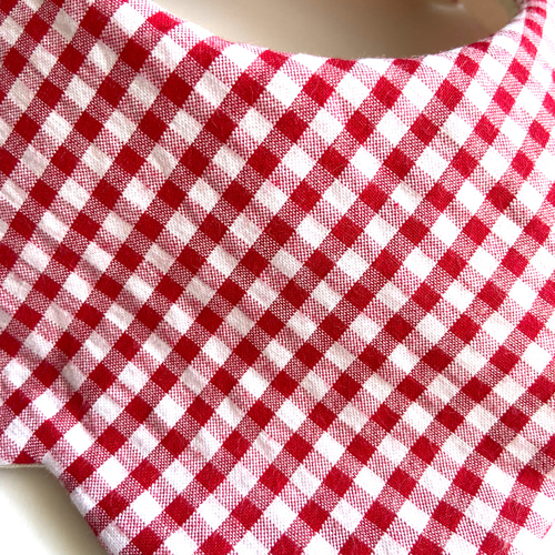 ☆青マーカーたて×デニムギンガムチェック☆ ハンドメイド スタイ