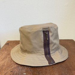 セール価格★リバーシブル2way❤️コットン素材バケットハット帽子 （黒＆ベージュ）サイズフリー L 59センチ 13枚目の画像