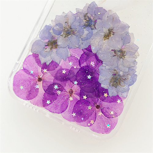 お花をドレス！可愛くてお洒落な押し花ケース！ iPhoneケース