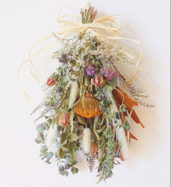 秋色ネイティブフラワースワッグvol.1(ドライフラワースワッグ  