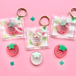 Strawberry Chocolate plate packaged charm 1枚目の画像