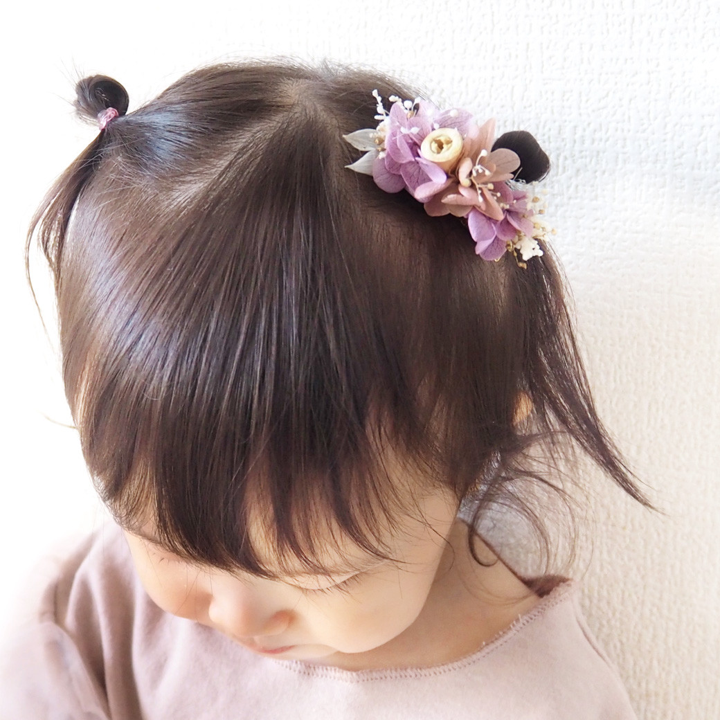 ficcare フィカレ ヘアクリップ Lサイズ パープル 紫色 花 ヘアピン Ficcare フィカレ | 【公式】ヘアーアクセサリーBIBI（ビビ