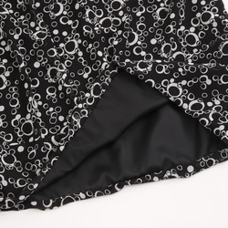 #433ソフトバルーンスカート(白黒) 3枚目の画像
