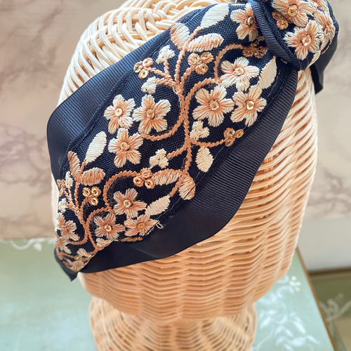 CA4LA round r インド刺繍カチューシャ インド 刺繍 カチューシャ