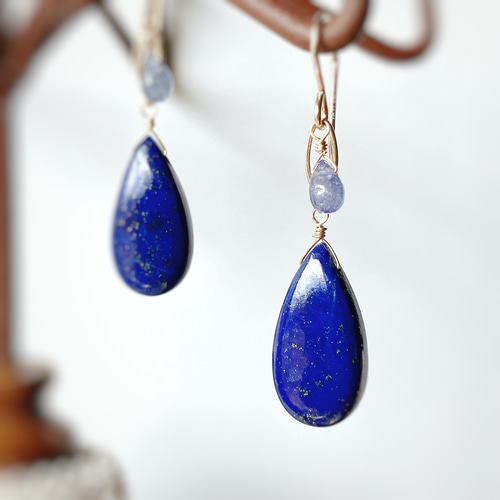 ◇ nagomi様◇ 天然石 ラピスラズリのピアス/イヤリング ◇ nagomi様◇ 天然石 ラピスラズリのピアス/イヤリング