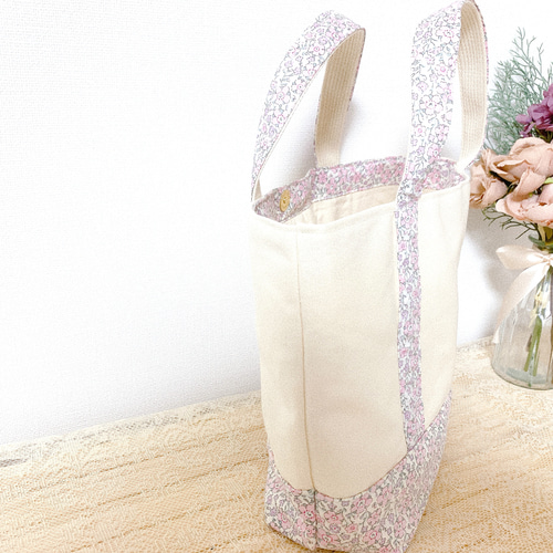 リバティ生地＊帆布 ハンドメイドトートバッグ トートバッグ yunana