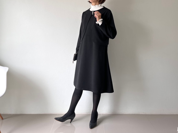 普段も特別な日も 毎日着たい!!ドーリー風フォーマルワンピース　結婚式　入学卒業式　OP780 7枚目の画像