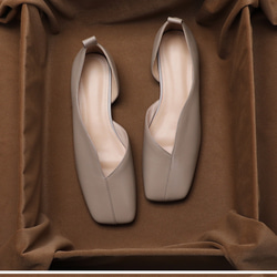 フラットシューズ ぺたんこ靴 パンプス フラット ふんわりインソール 屈曲性 柔らかい シンプル 妊娠 マタニティ 高齢 7枚目の画像