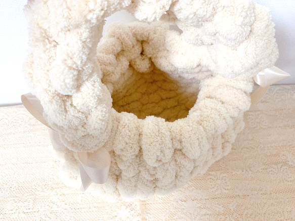 毛糸マンドゥバッグヤーン♧ハンドメイド 3枚目の画像