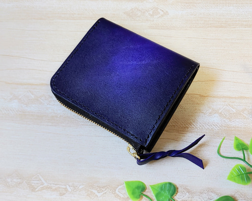 L字ファスナー財布(紫) その他ミニ財布・コンパクト財布 GOTTO ARCH