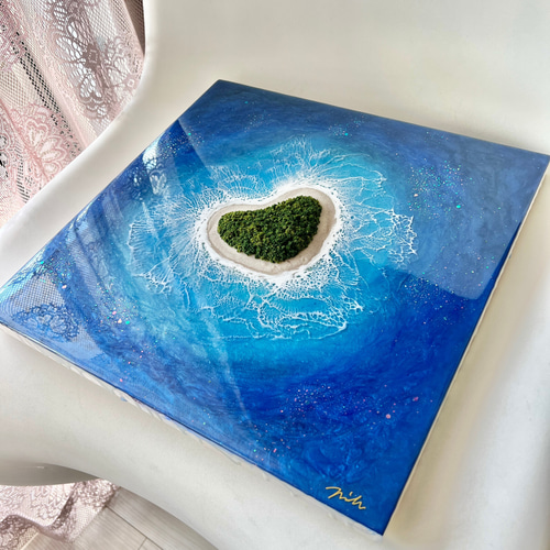 開運絵画　レジンアート絵画 Amazon.co.jp: 開運の白龍 幸せの 開運•風水ヒーリング 開運絵画