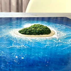 【送料無料】レジンアート海 ”人魚姫の世界 2023 009” 原画 333mm× 333mm 9枚目の画像
