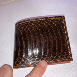 キングコブラの背割りの二つ折り財布とBOXコインケースセット 1枚目の画像