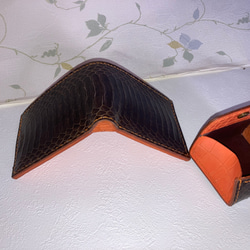 キングコブラの背割りの二つ折り財布とBOXコインケースセット 6枚目の画像