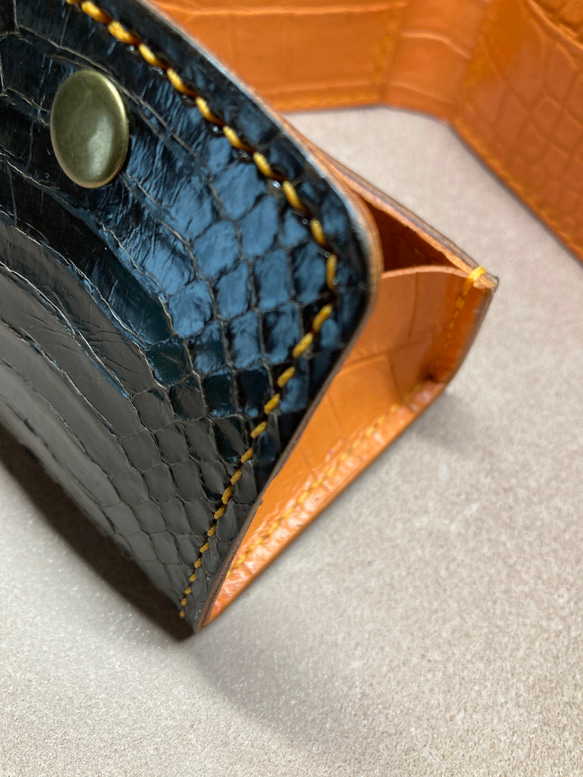 キングコブラの背割りの二つ折り財布とBOXコインケースセット 10枚目の画像