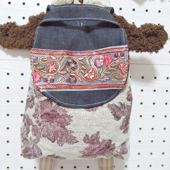 Antique design baby rucksack 5枚目の画像