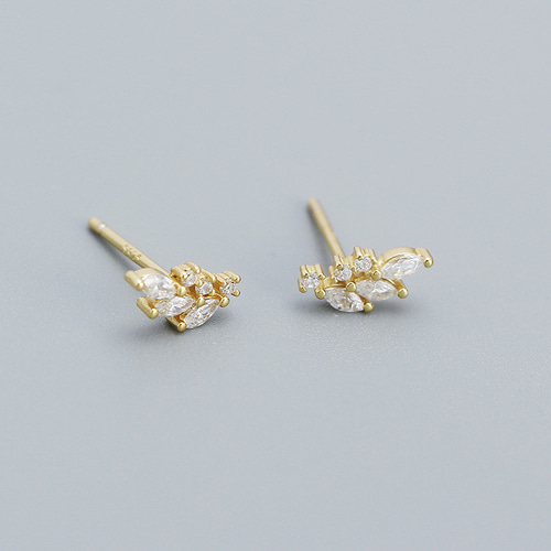 015Ap【シンプル】ピアス　一粒CZダイヤ　5mm　ネジ式　S925　ゴールド ピアス レディース スタッドピアス シンプル 人気 金属