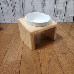 ペット フードスタンド フードテーブル 木製 餌台 餌入 水入れ