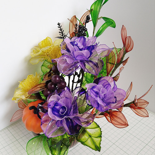 pakuyume　アメリカンフラワー アメリカンフラワー ハロウィン アートフラワー mimiy 通販