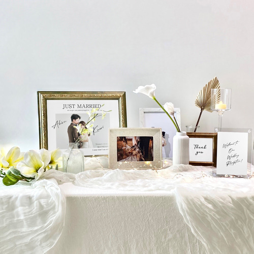アンティーク風 ゴールド ウェルカムスペースセット 結婚式 IKEA