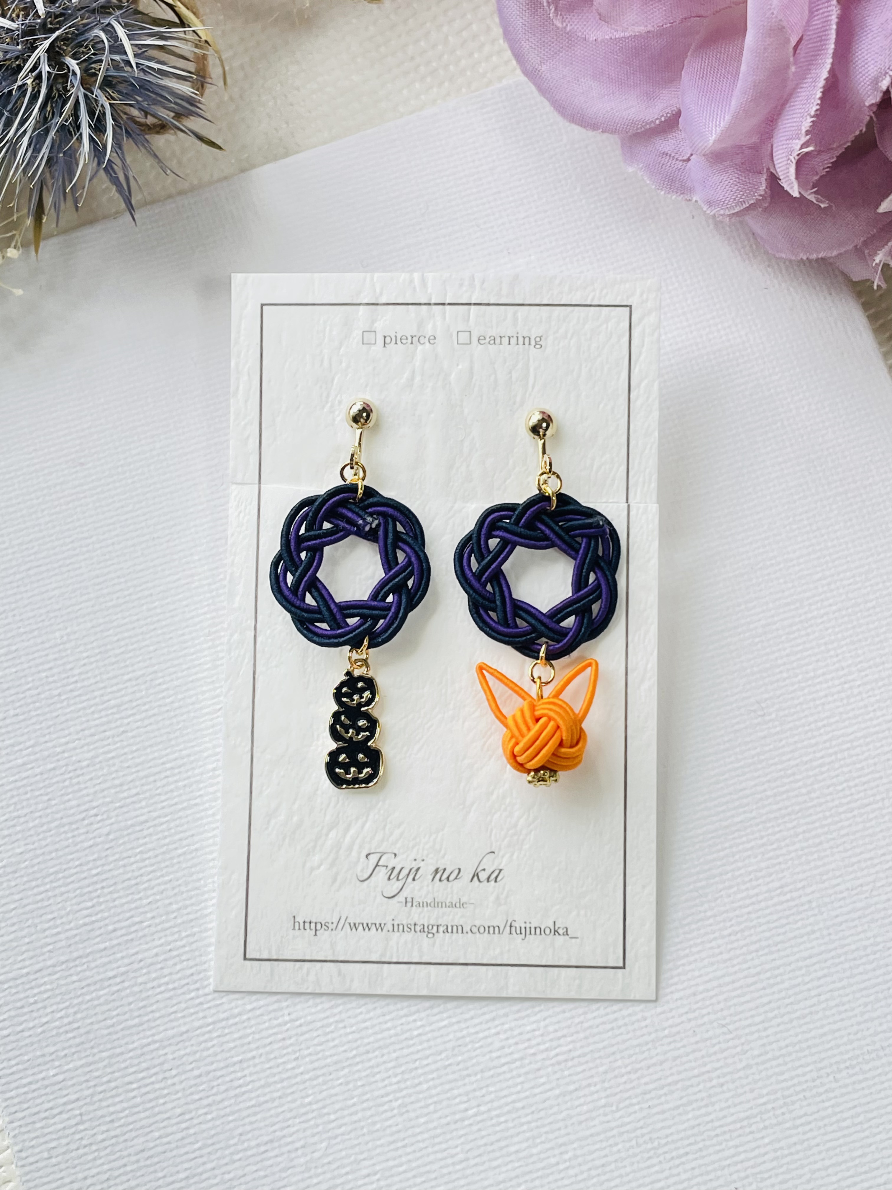 ハンドメイド　ピアス　イヤリング　No.52 楽天市場】【10%OFFクーポン配布中】ピアスとイヤリングが選べる