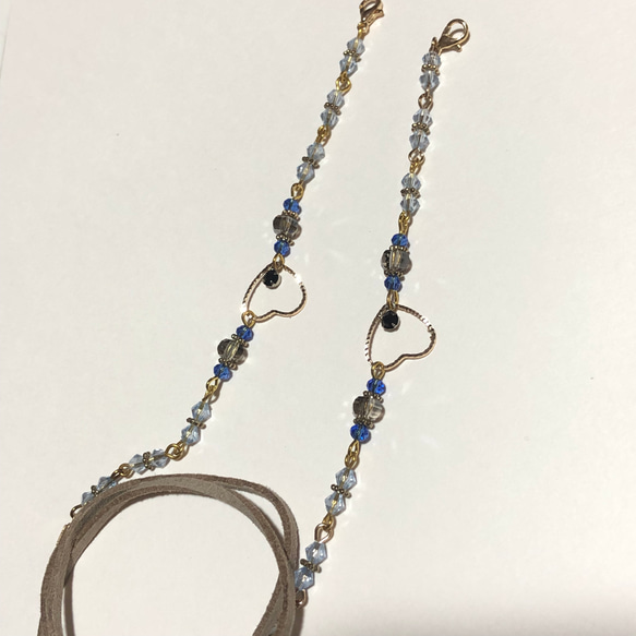 ♪650 ❤️ アンティーク ビーズ マスクチェーン メガネチェーン