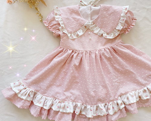 オーダーページ＊ スクエアフリルワンピース リバティ ハンドメイド