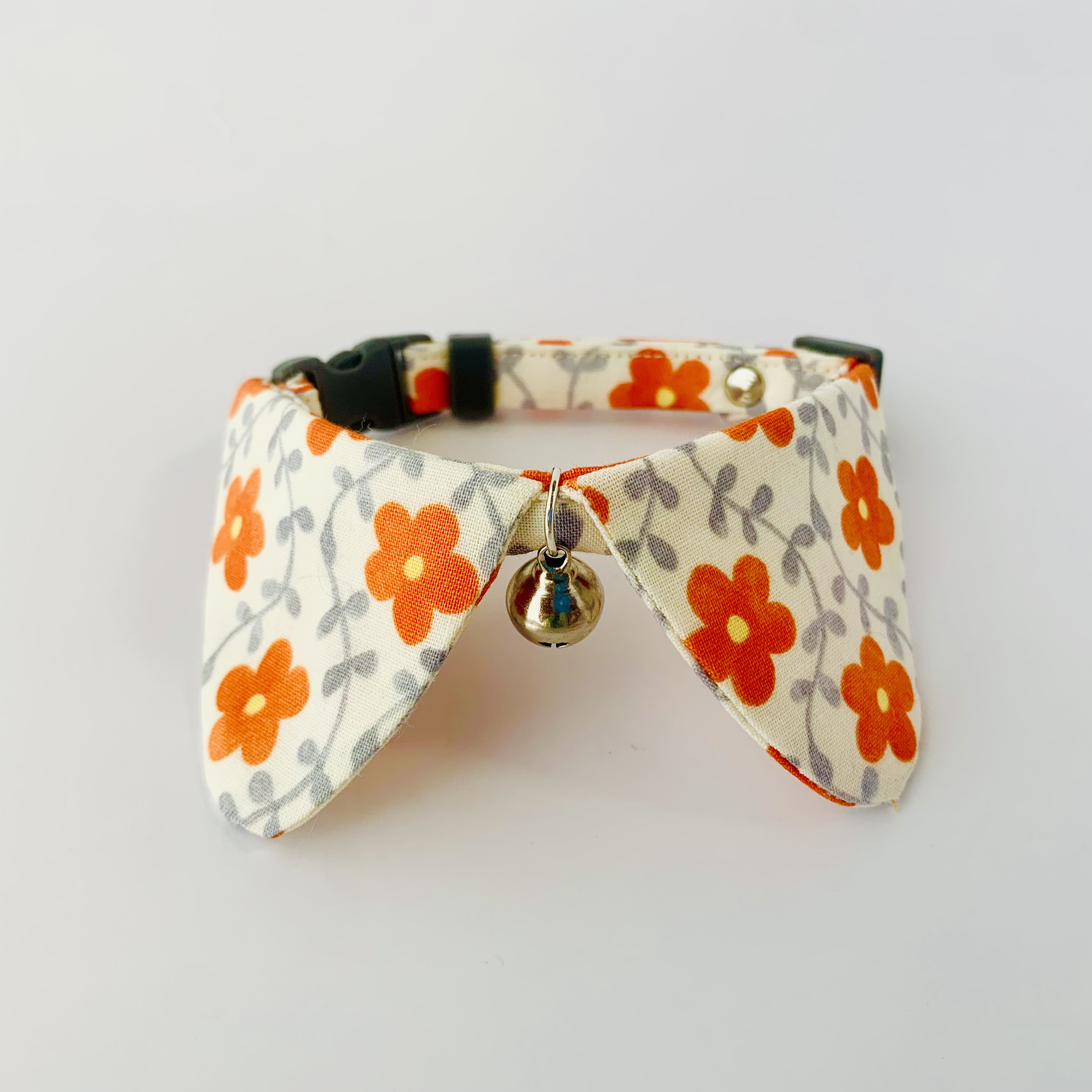 オレンジフラワー(②)わんちゃん猫ちゃん用首輪 オレンジフラワー(②)わんちゃん猫ちゃん用首輪