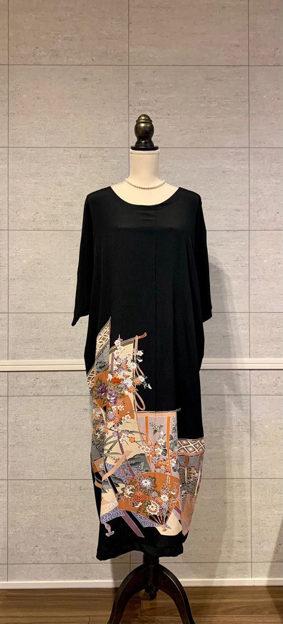 ✴︎✴︎✴︎新作＊着物リメイク＊黒留袖のバルーンフォーマル 