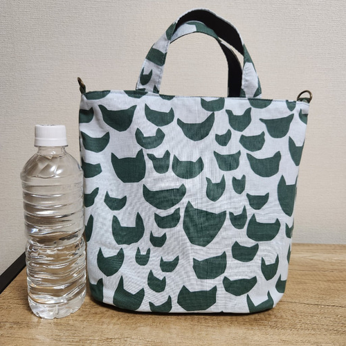 ハンドメイド ミナペルホネン anone-anone マチが可愛い巾着バッグ