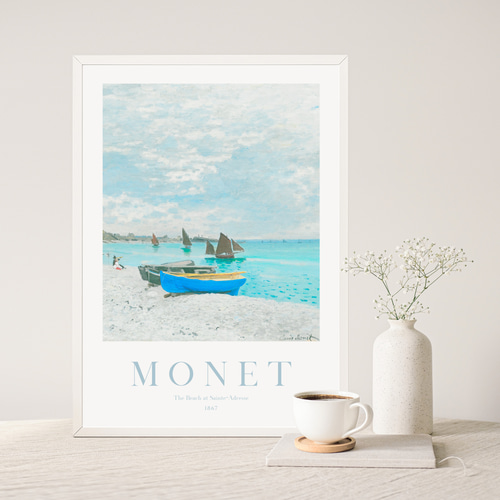 クロード・モネ アートポスター 海 絵画 夏 インテリアアート