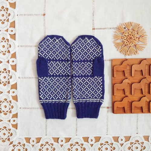 アルパカ100%*森のミトン*ネイビー 手袋・ミトン Tipi tricot 通販