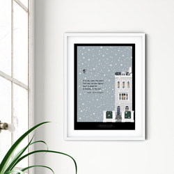【四季の街  冬２】インテリア アートポスター 冬空 雪  クリスマス　Étape64 5枚目の画像