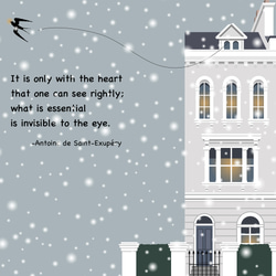 【四季の街  冬２】インテリア アートポスター 冬空 雪  クリスマス　Étape64 9枚目の画像