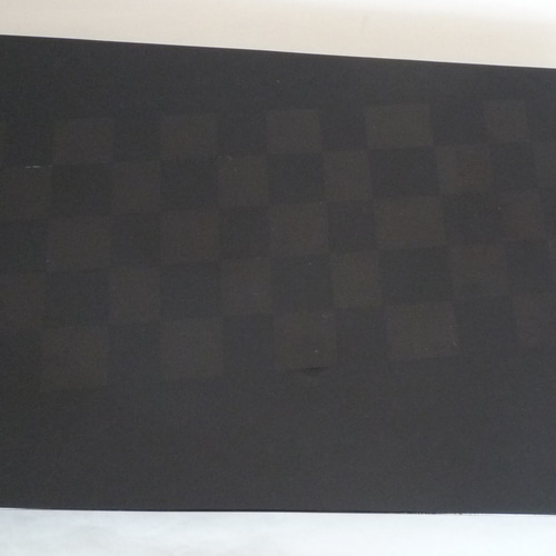 漆塗り黒市松模様長平皿