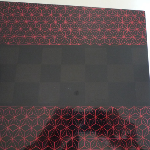 漆塗り 黒市松模様長平皿 【公式通販】