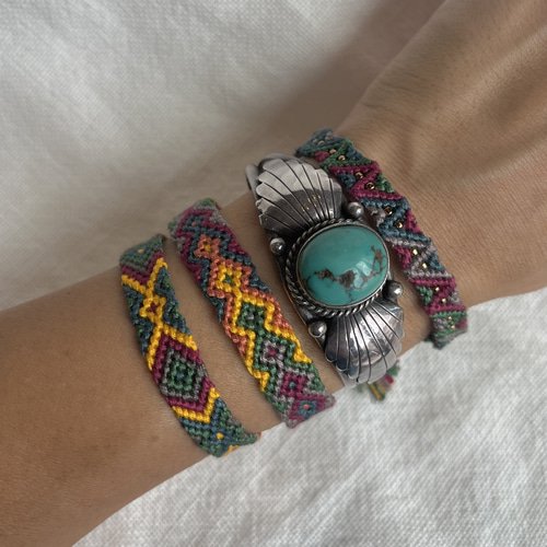 ミサンガ ブレスレット／ネイティブ エスニック ボヘミアン マルチ