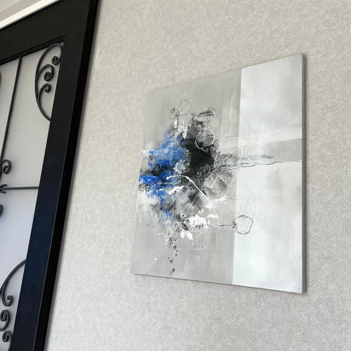 現代アート 53×45.5㎝ 花 モダン アートパネル インテリア 抽象