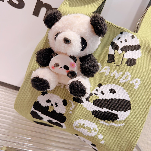 パンダのニットバッグ トートバッグ Mujo 通販 16624158｜Creema