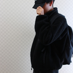 Over Size Short Tuba Cap Black Denim ロゴ 6枚目の画像